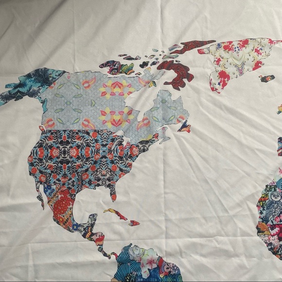 Patterned World Tapestry - Picture 2 of 4